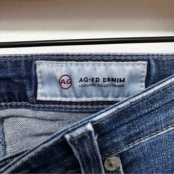 AG The Legging Destroyed Raw Hem Super Skinny Ankle Jean Size 27 - Picture 3 of 12